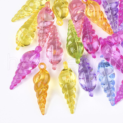 Transparent Acrylic Pendants TACR-S133-073-1