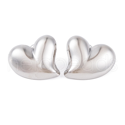 Left and Right Non-Tarnish 304 Stainless Steel Stud Earrings for Women EJEW-A049-06P-1