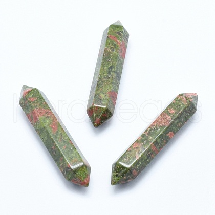 Natural Unakite No Hole Healing Stones G-G760-J02-1