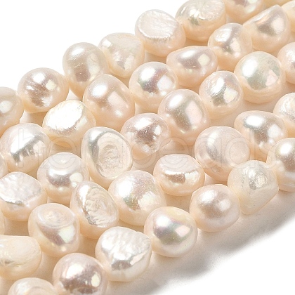 Natural Cultured Freshwater Pearl Beads Strands PEAR-E017-13-1