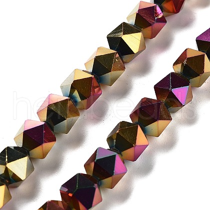 Electroplate Glass Beads Strands EGLA-P057-01A-FP01-1