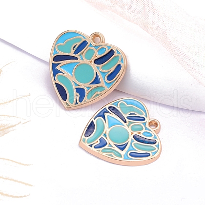 Bohemia Style Alloy Enamel Pendants PW-WGC439E-04-1