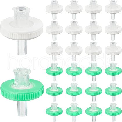 Olycraft 100Pcs 2 Colors Plastic Disposable Microporous Needle Syringe Filter AJEW-OC0002-54-1