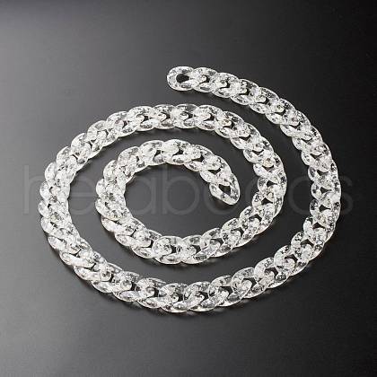 Handmade Acrylic Curb Chains AJEW-JB01030-1