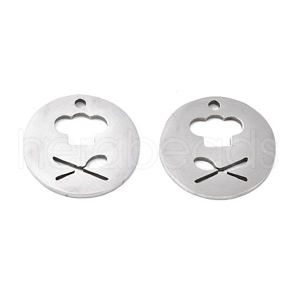 Non-Tarnish 201 Stainless Steel Pendants STAS-Q240-034P-1