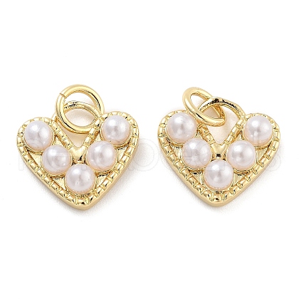Brass Pave Cubic Zirconia Pendants KK-U009-10E-G-1