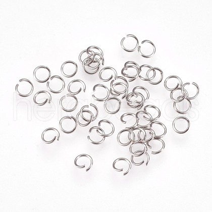 Tarnish Resistant 304 Stainless Steel Open Jump Rings X-STAS-P204-08P-02-1