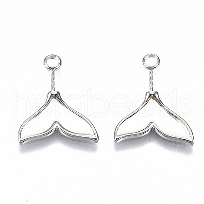 Natural Freshwater Shell Pendants KK-T062-25P-NF-1