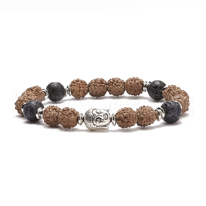 Mala Bead Bracelet BJEW-TA00150-1