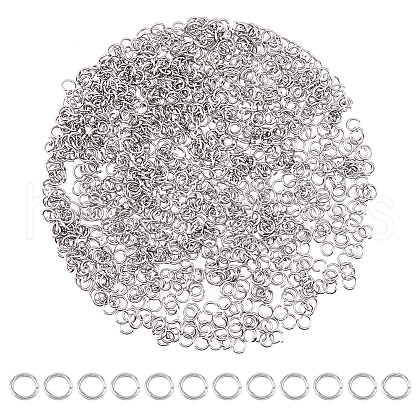 DICOSMETIC 1000Pcs 304 Stainless Steel Open Jump Rings STAS-DC0016-02-1