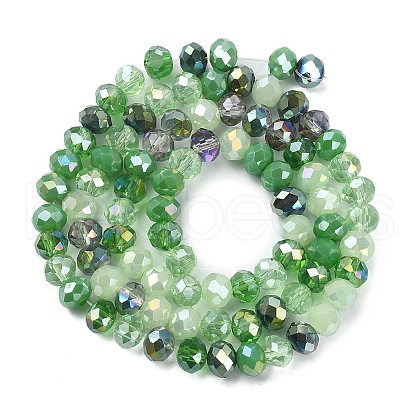 Electroplate Glass Beads Strands EGLA-YW0002-D04-1