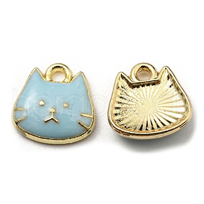 Golden Plated Alloy Charms ENAM-L042-01G-05-1