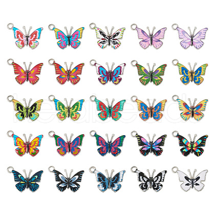 50Pcs 25 Style Alloy Enamel Pendants FIND-TA0003-62-1