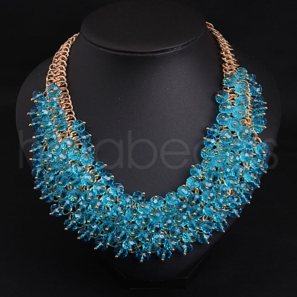Alloy Bib Neckalces for Women FS-WG98D6E-08-1