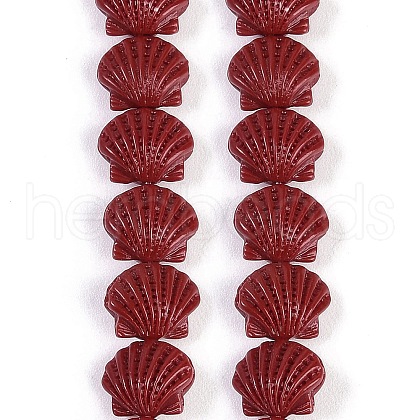 Synthetic Coral Dyed Carved Beads Strands CORA-K009-05A-05-1