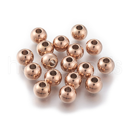 Ion Plating(IP) Round 304 Stainless Steel Beads STAS-G130-60RG-1