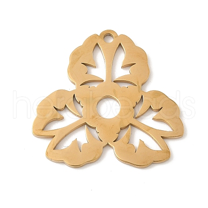 304 Stainless Steel Pendants STAS-V016-17G-1