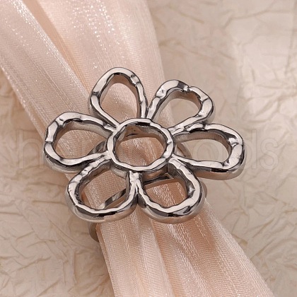 304 Stainless Steel Open Cuff Rings for Women RJEW-U060-04B-P-1