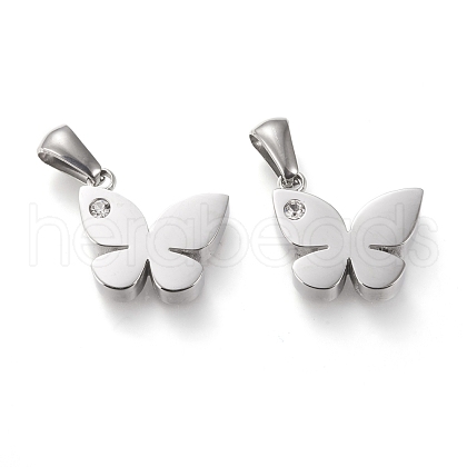 304 Stainless Steel Pendants STAS-F253-18P-1