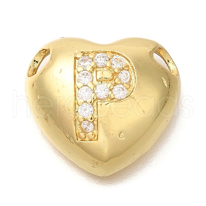Rack Plating Brass Micro Pave Cubic Zirconia Pendants KK-I722-04G-P-1