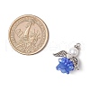Glass Seed Beaded Angel Pendants PALLOY-MZ00714-3