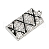 Brass Micro Pave Cubic Zirconia Pendants KK-R224-02P-2