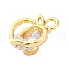 Brass Cubic Zirconia Pendant KK-A240-12G-2