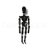 Halloween Luminous PVC Skeleton Pendants HJEW-B007-02-1