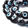 Handmade Evil Eye Lampwork Beads Strands LAMP-G157-01A-4