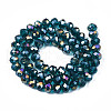 Electroplate Glass Beads Strands EGLA-A034-T2mm-B25-2