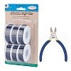 BENECREAT Round Aluminum Wire AW-BC0003-32C-1.5mm-1