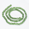 Electroplate Transparent Glass Beads Strands EGLA-A034-T6mm-E-3