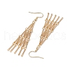 304 Stainless Steel Link Bar Dangle Earrings EJEW-JE05966-01-4