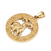 304 Stainless Steel Pendants STAS-C131-03G-11-2