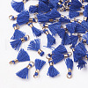 Polycotton(Polyester Cotton) Tassel Pendant Decorations FIND-S275-13G-2