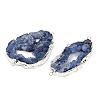 Dyed Natural Druzy Agate links G-R012-05S-01-2