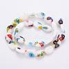 Handmade Millefiori Lampwork Beads Strands LAMP-T005-24-2