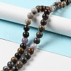 Natural Dendritic Jasper Beads Strands G-E571-31C-2