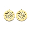 Ion Plating(IP) 201 Stainless Steel Pendants STAS-N098-109LG-1