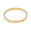 201 Stainless Steel with Rhinestone Bangles for Women BJEW-B138-04G-4
