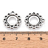Tibetan Style Alloy Pendant Cabochon Settings PALLOY-N178-08AS-3