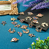  20Pcs 4 Styles Alloy Colorful Rhinestone Connector Charms FIND-TA0003-33-4