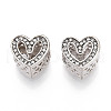 Alloy Rhinestone European Beads FIND-N009-14P-1