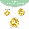 150Pcs 3 Styles Iron Rhinestone Spacer Beads RB-YW0001-13G-3