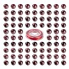 100Pcs 8mm Garnet Beads DIY-LS0002-14-2