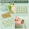 Unicraftale 200Pcs 4 Styles Brass Split Rings FIND-UN0016-24-4