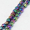 Electroplate Non-magnetic Synthetic Hematite Beads Strands G-J169B-4mm-05-3