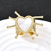 Brass Cuff Rings for Women RJEW-F183-02C-G-1