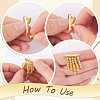 Unicraftale 48Pcs 4 Styles 304 Stainless Steel Slide On End Clasp Tubes STAS-UN0058-14-5