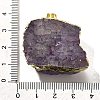 Raw Rough Natural Dyed Quartz Crystal Pendants G-G895-05LG-10-3